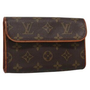 LOUIS VUITTON Monogram Pochette Florentine Waist Bag M51855 LV Auth BA3938